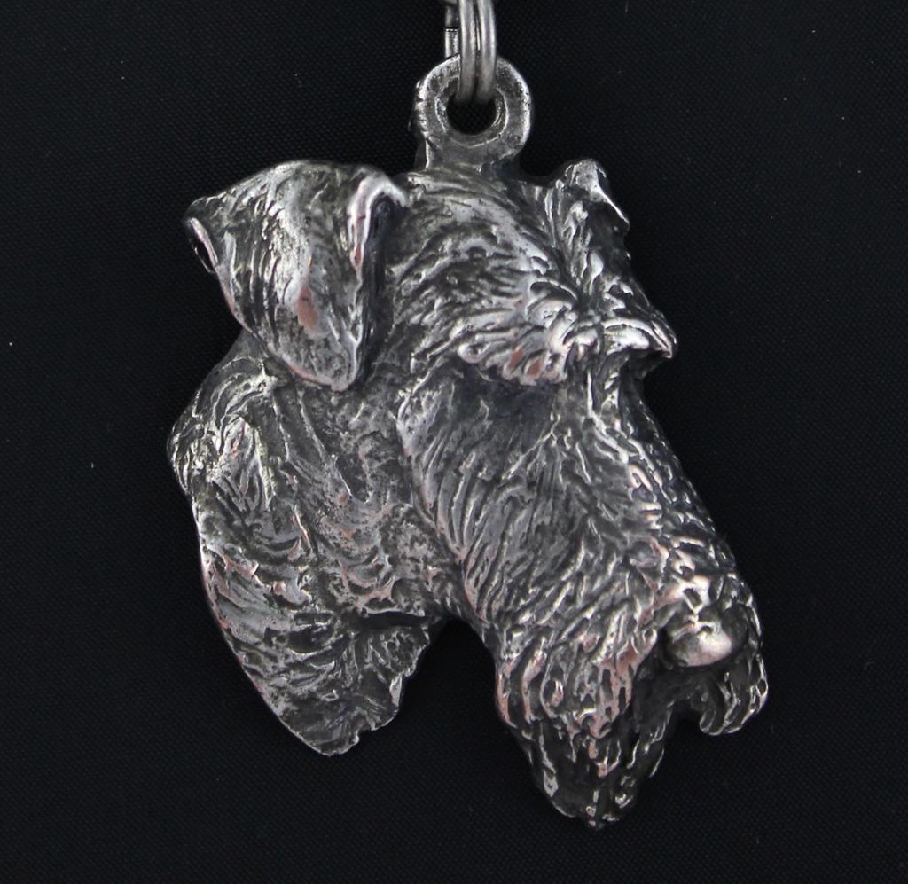 Airedale Terrier, Bingley Terrier – Necklace with dog, silver-plated pendant for dog fan | Art-Dog