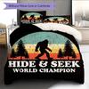 Bigfoot Pattern Bedding Home Decoration Birthday & Festival Gift (1 * duvet cover + 2 * pillowcase, without core)