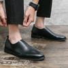 Men's Shoes New Business Dress Casual Shoes Men's Soft Leather Pointed Leather Shoes Men's British Foot Loafers