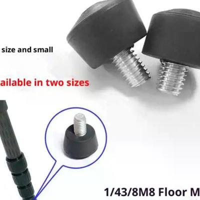 1Pc Anti-slip Rubber Tripod Foot Pad - 3/8" 1/4" M8 Spike Feet Universal Photography Accessories For Tripod Monopod