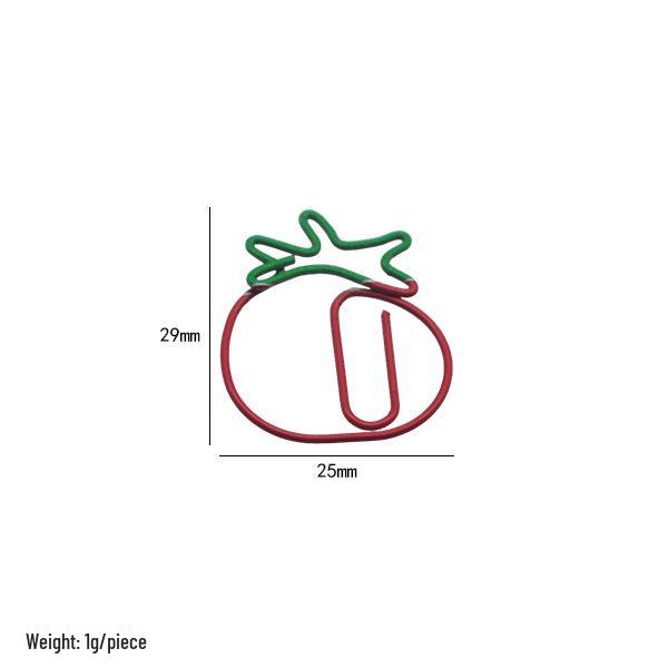 Креативная двухцветная мультяшная скрепка: Многоцветная металлическая закладка для офиса и ежедневника
