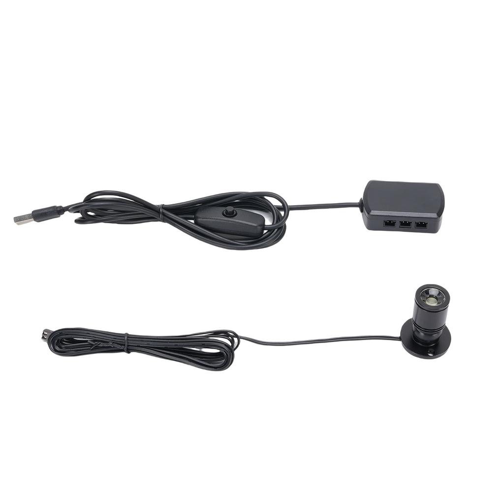 6 Stück USB Mini-Spotlights 360 Grad drehbar Schmuckvitrinen-Ausstellungsleuchten Aluminiumlegierung Vitrinenleuchten für