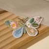 2pcs Heat Transfer Flower Patches Embroidery Design Butterfly Patches  For Clothing Accessories