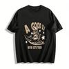 A Good DJ Never Gets Tired Robot DJ Graphic Casual Tee Pure Cotton T-shirt