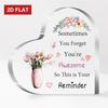 2D Flat, 2D Flat Plaques Heart Women Birthday Bestie Friends Graduation Appreciate Gifts Desk Signs Ornaments Inspirational Christmas Keepsakes Someti