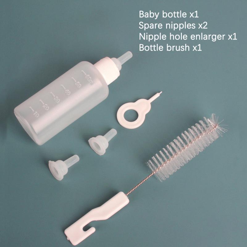 50cc Portable Household Kitten Milk Bottle Durable Easy To Clean Puppy Kitten Milk Nursing Bottle Young Pet Feeding Supplies