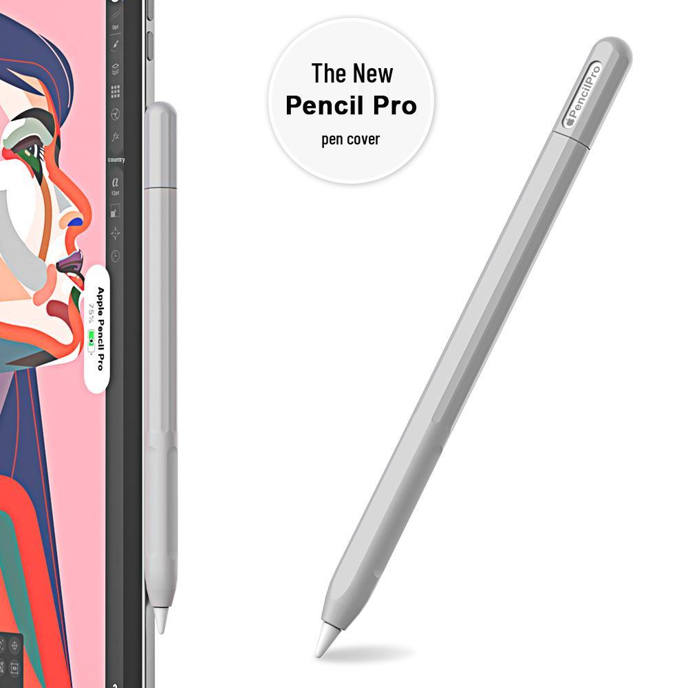 Apple Pencil Pro 4th Gen Silicone Protective Cover - Full Wrap, Color Block Design