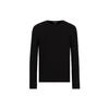 Ss22 Solid Color Vertical Striped Round Neck Long Sleeve Slim Fit Knit Sweater Men Sweater Black 3L1MV8-1M08Z-0999