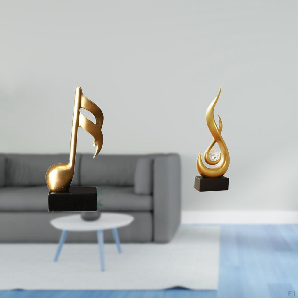 Harmonic Flame Resin Sculpture Modern Art Figurine Creative Tabletop Centerpiece for Desk Fireplace