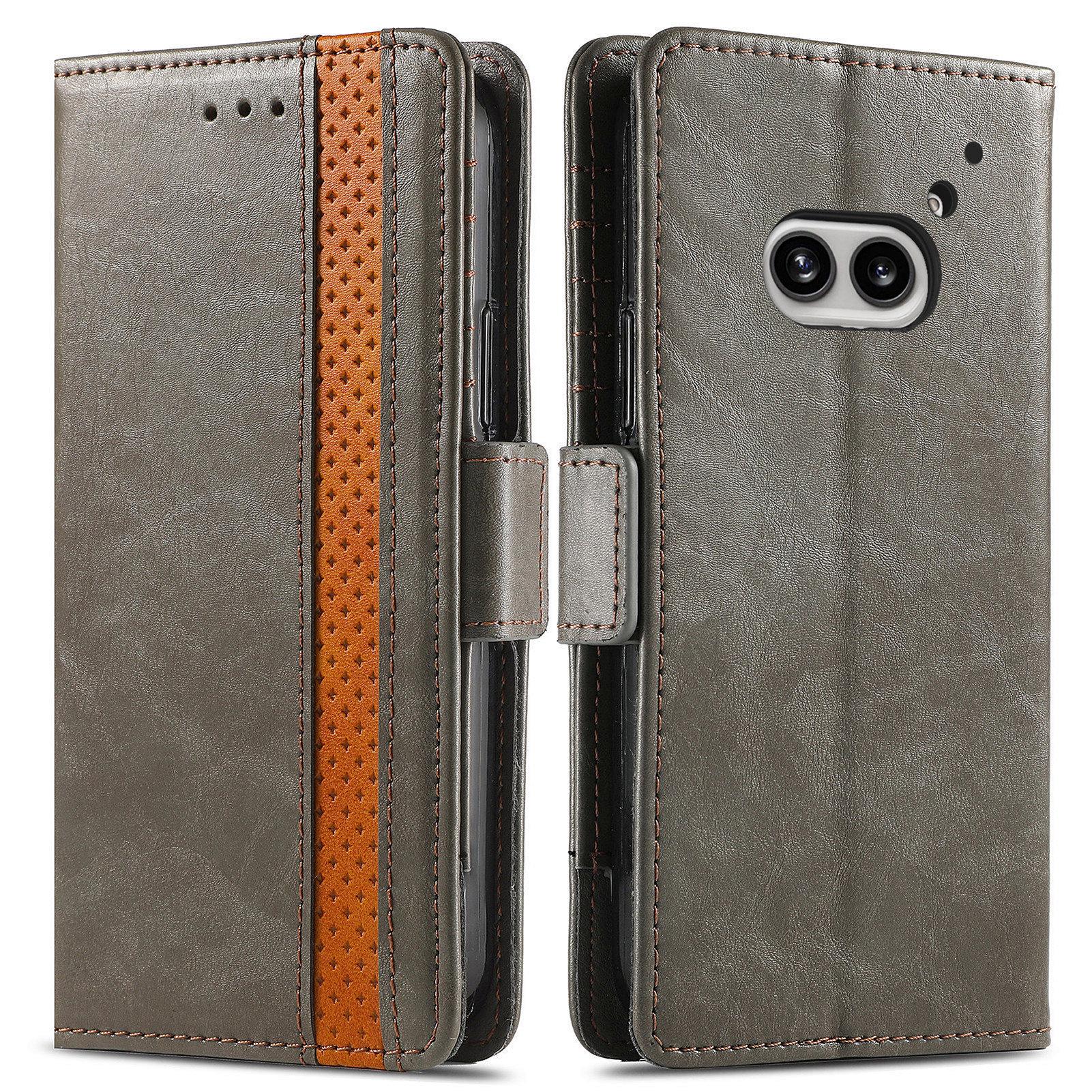 

Nothing CMF Phone1 Leather Case with RFID Anti-Theft Brush Holder CMF Phone1 сірий колір