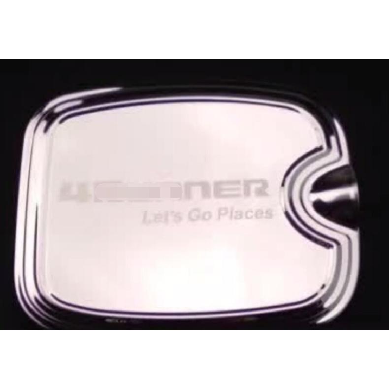 For Toyota 4runner 2010-2024 Steel Chrome Side Fuel Oil Tank Cap Cover Trim 1Pcs