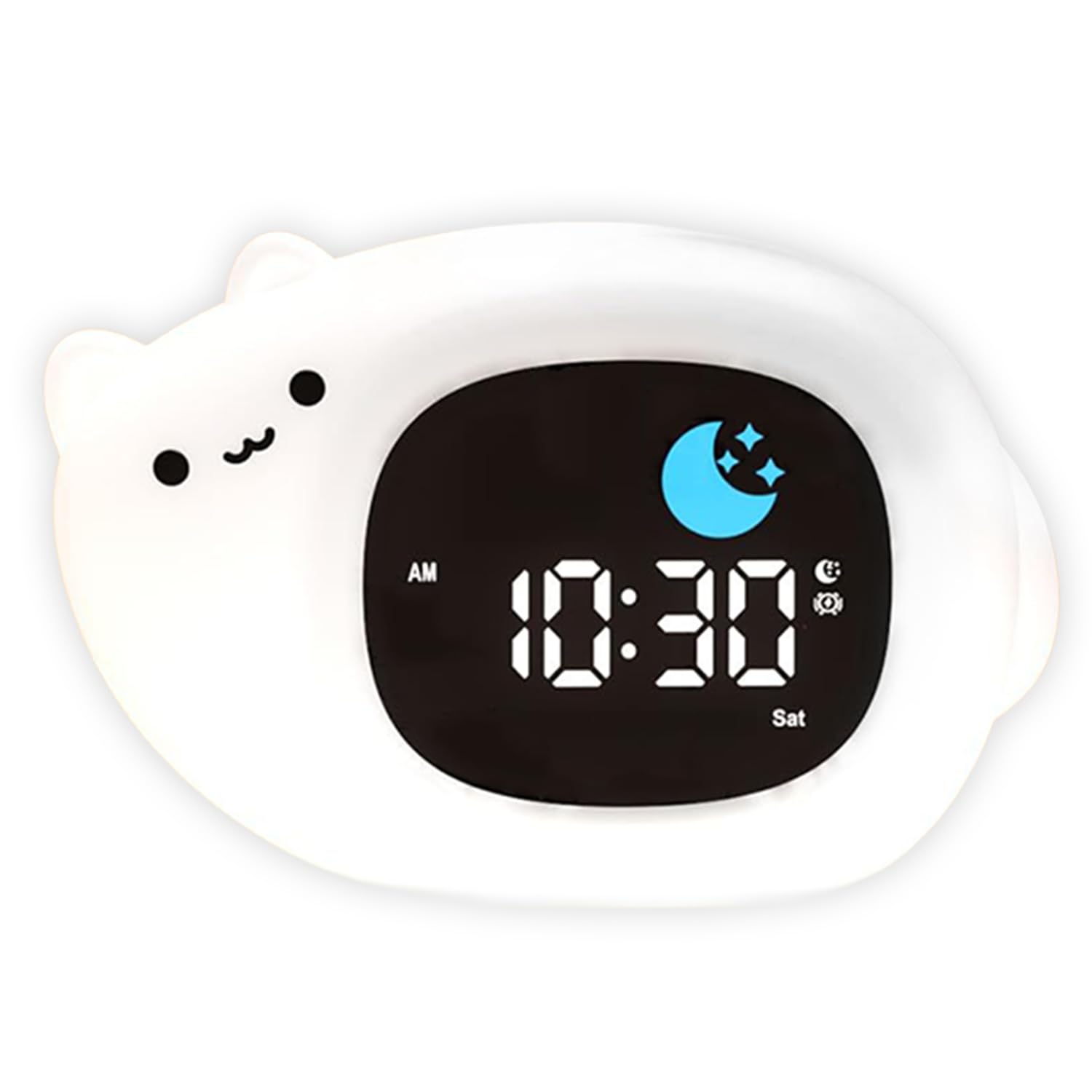 

Rechargeable Night Light with White Noise and Nature Sounds, Perfect for Nursing, Bedside, or as a Gift (Cat)