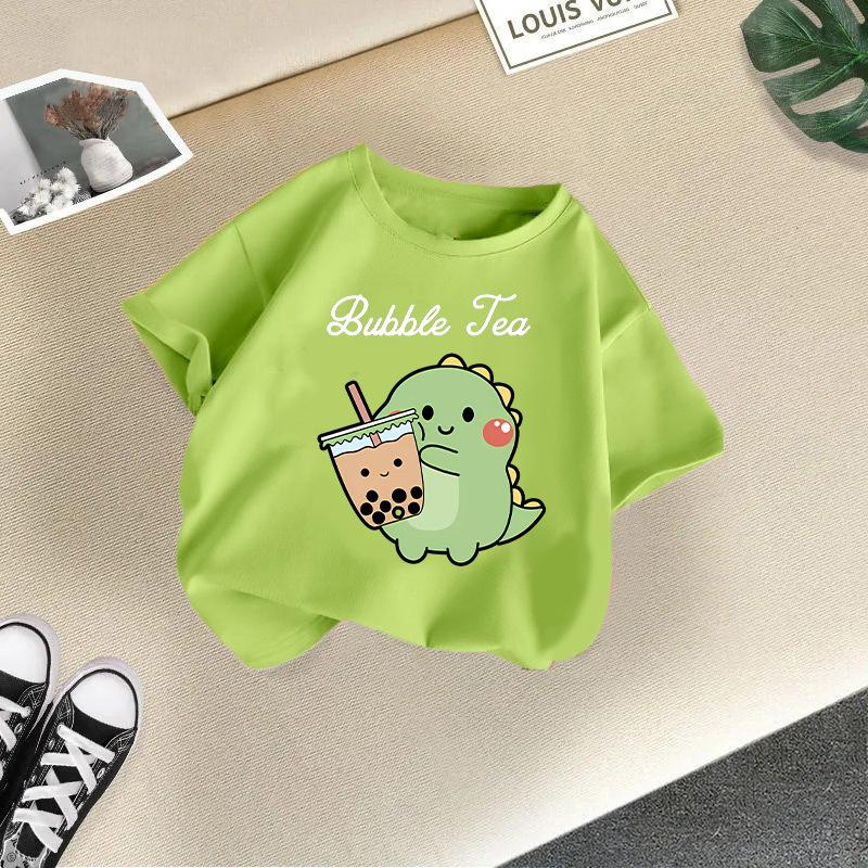Children s Casual Short-sleeved T-shirt For Summer, Cute T-shirt For Girls And Boys 100cm