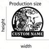 Customizable Red Crowned Crane Metal Sign, Hot Sale for Home Garden Door Outdoor Kitchen Decor