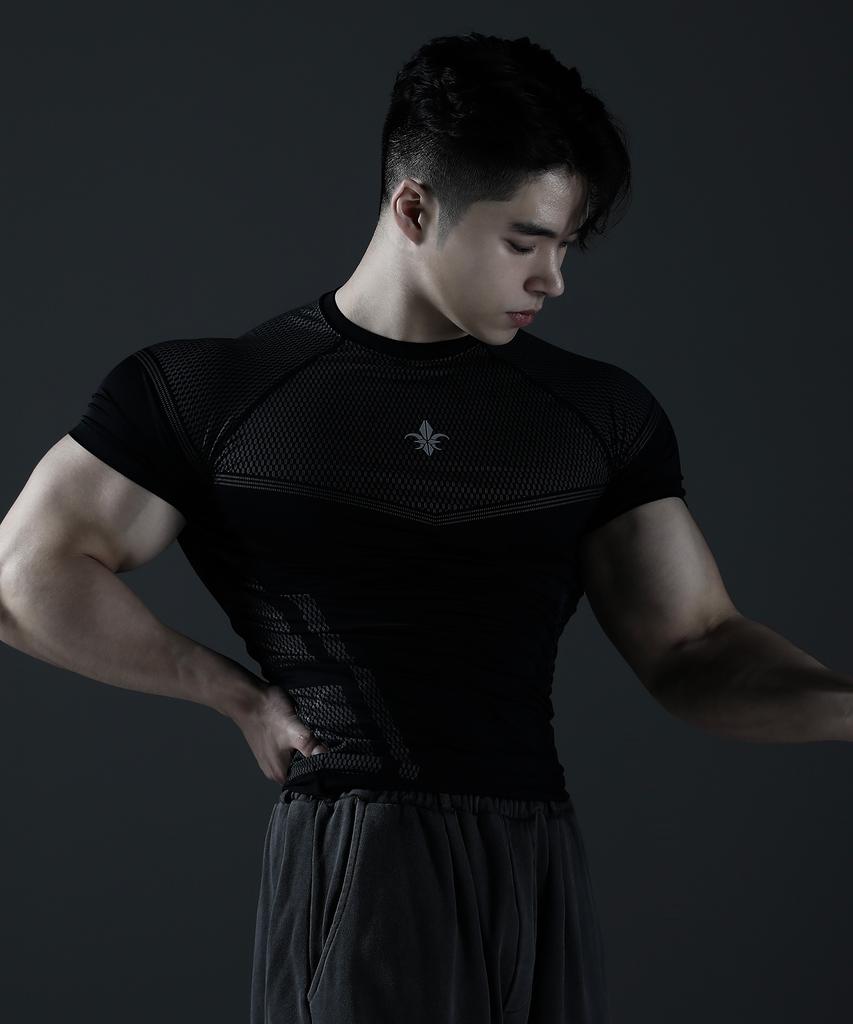 CARMID Silver Night Compression Short Sleeve [Black]
