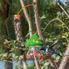 M-Modern-Bird Feeder,Garden Bird Feeders For Outdoors Hanging,3 Petals Decorated With Water Spout Bird Water Easy Install Colore