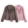 Women's Fashion Striped Layered Decorative Shirt 2025 Hot Selling