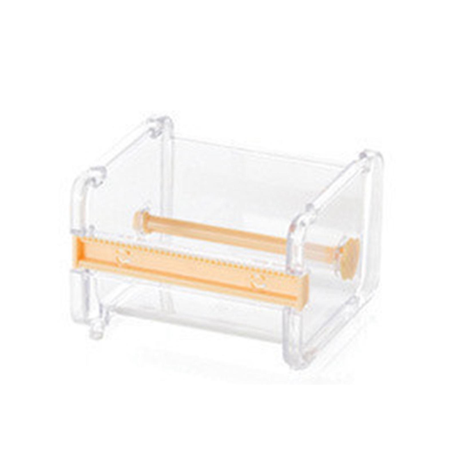 

Tape Dispenser Cutter Roll Tape Holder Organizer Desktop DIY Sticker Roll Tape Cutter Dispenser Office Desk Accessory жёлтый