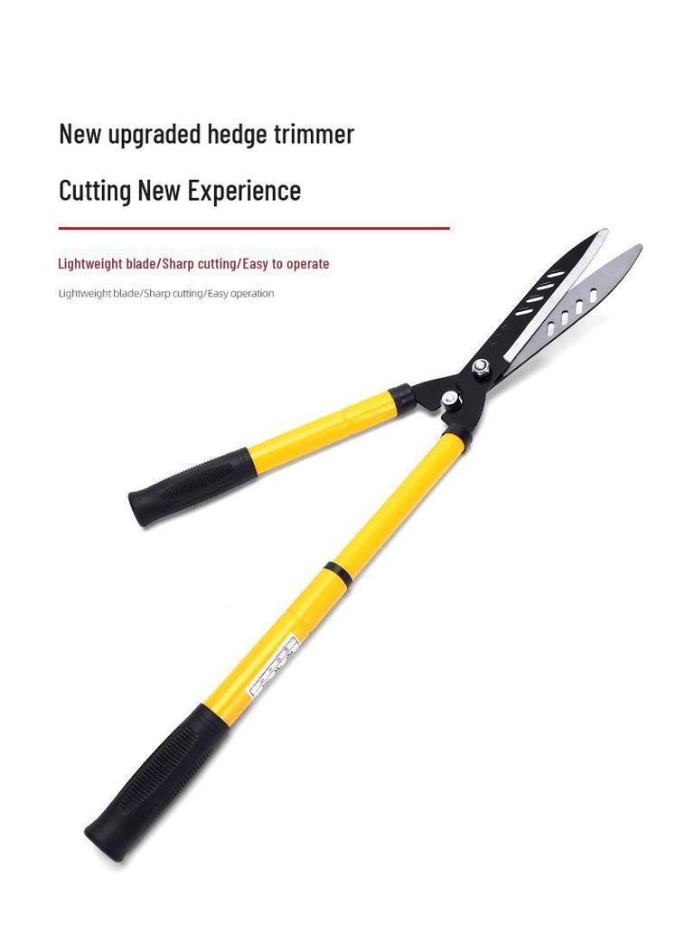 Telescopic Long-Handled Gardening Scissors: High Branch, Hedge & Lawn Trimmer with SK5 Blade