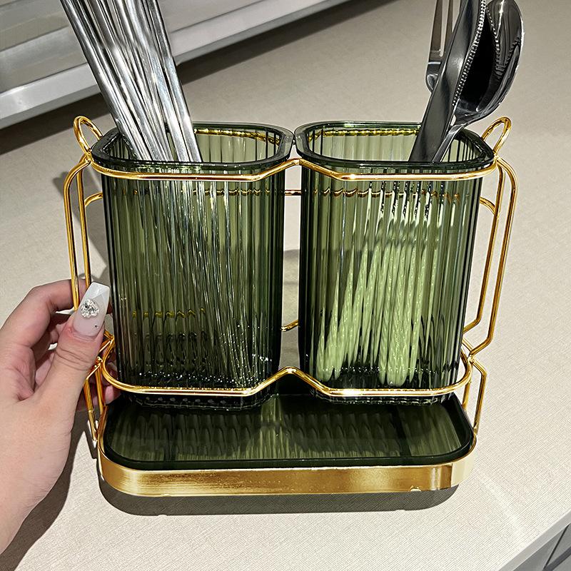 Nordic Luxury Kitchen Utensil Holder - Spoon & Chopstick Storage Rack