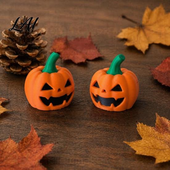 Halloween Party Favors Pumpkin Clicker Built-In Mechanical Shaft Body 3D Printed Decompression Creative Holiday Desk Ornaments Toy Stress
