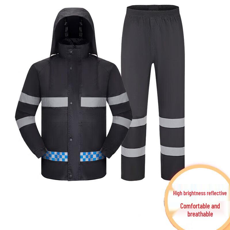 Reflective Split Rain Suit Set