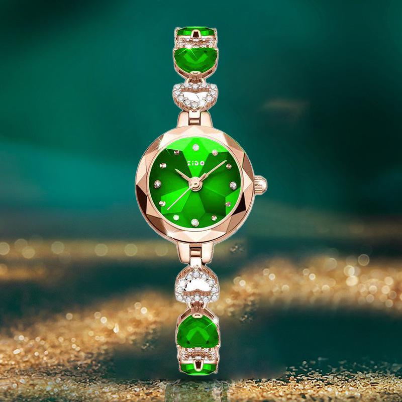 ZIDO Elegant Women's Crystal Rhinestone Waterproof Quartz Wristwatch