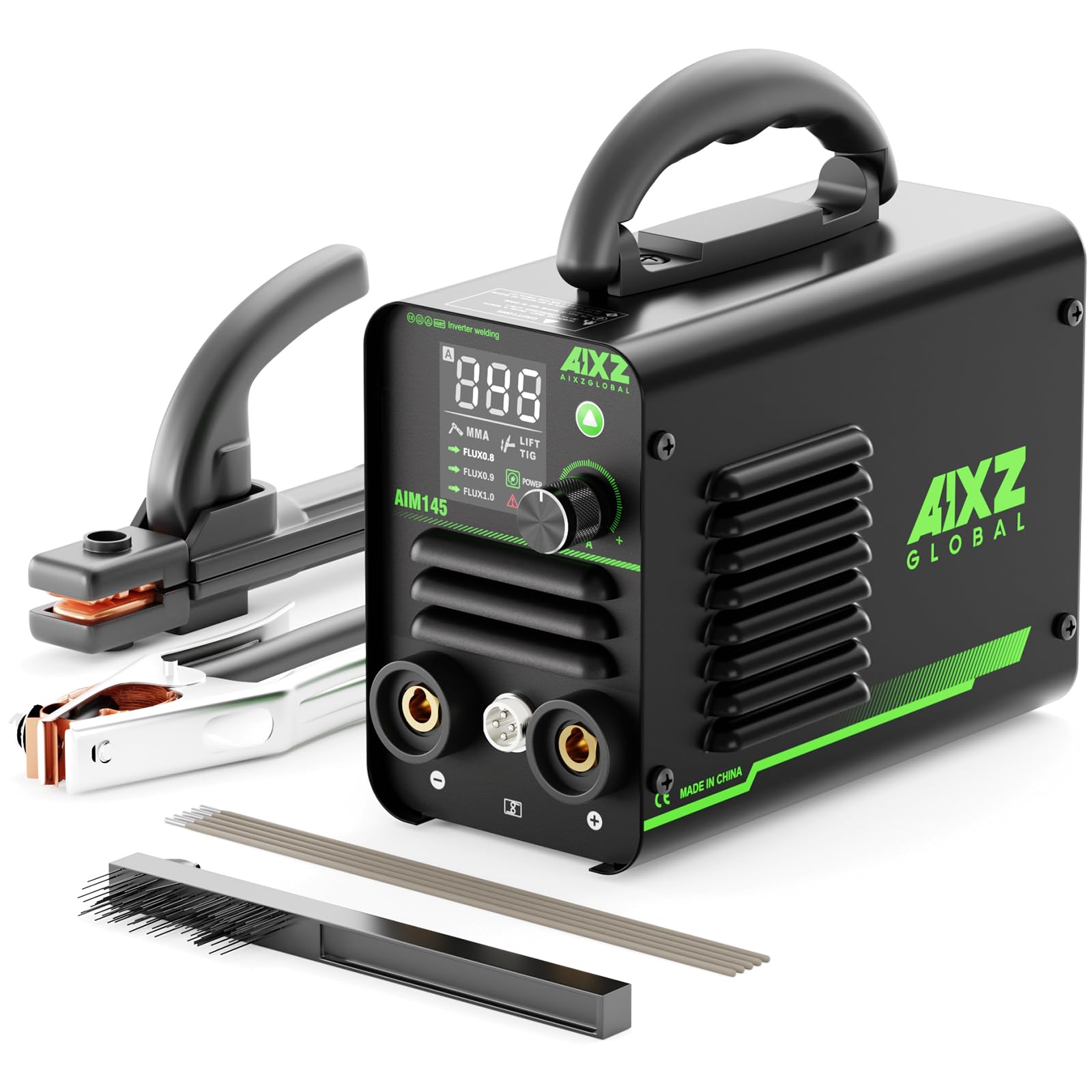 

AIXZGLOBAL AIM145 110В 145А Сварочный аппарат для дуговой сварки с ЖК-дисплеем IGBT DC Катушечный MIG и Подъемный Мини-сварочный аппарат для и Дома Инструкция по эксплуатации на японском языке Машина,
