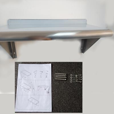 Stainless Steel Wall Shelf 110 Lbs Load Heavy Duty Wall Mount Shelving For Kitchen Restaurant