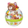Toy Royal Healing Poron Bear (Baby Toy/Roll-Up Doll) with Detachable Rattle and Hand Washable Sound, Baby Chime, Made In Japan