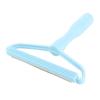 Manual Lint Remover Plastic Handle Double Sided Portable Fabric Fuzz Shaver for Sweater Coat Blue