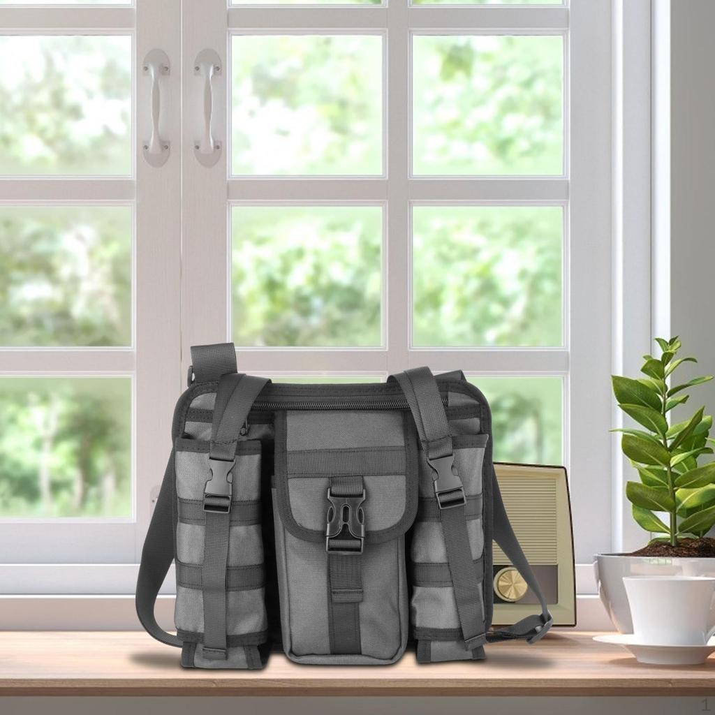 Men Messenger Riding Satchel Casual Lightweight Tablet Bag Outdoor Sports Crossbody Fishing