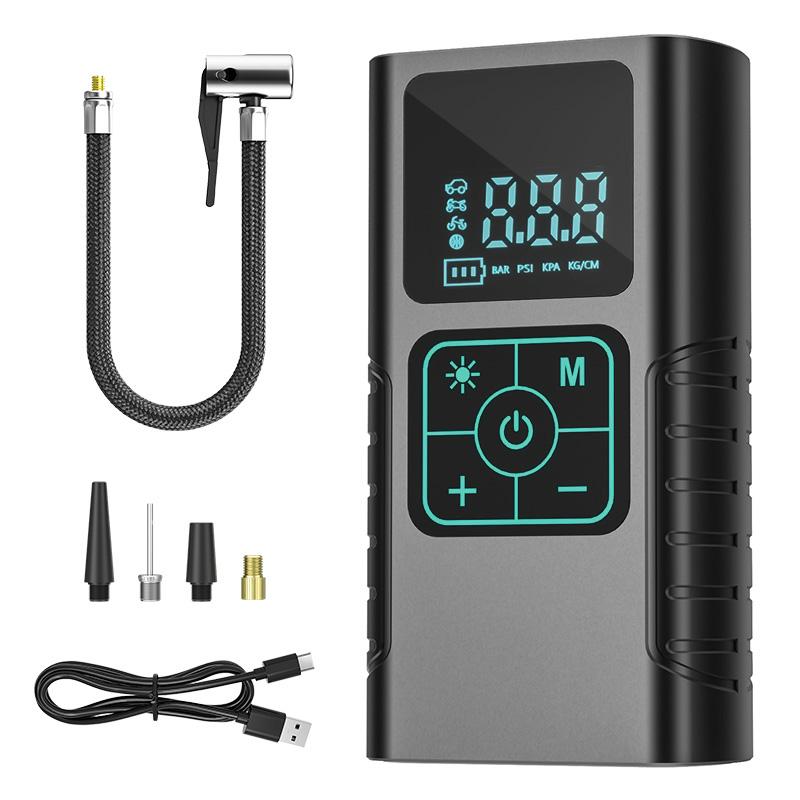 Wireless Portable Car Air Compressor Pump Digital Display Electric Tire Inflator For Motorcycle Bicycle Auto Tyre Ball Lighting