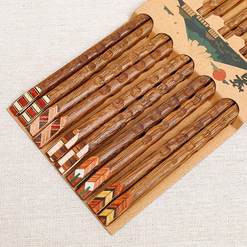 Alishan Wenge Wood Inlaid Chopsticks