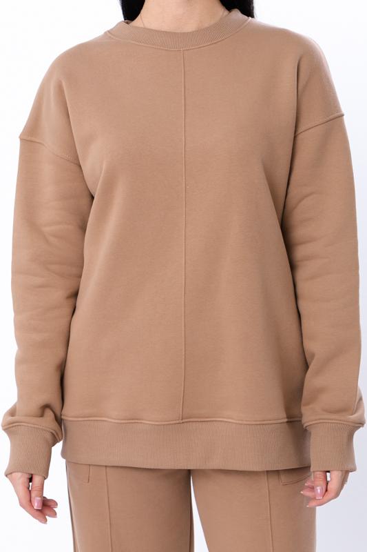 Women’s Cozy Sweatshirt & Wide-Leg Pants Set – Relaxed Fit & Tailored Details, Winter, 3399-140 HC