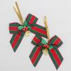 2PCS Christmas Bows with Bells Christmas Bowknot DIY Craft Ornaments Xmas Tree Hanging Decor 2026 New Year Home Decor