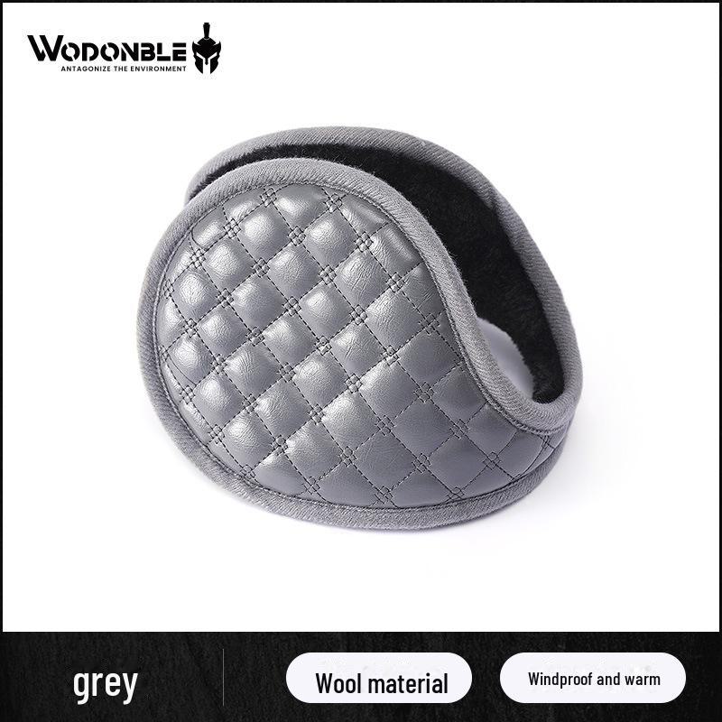 

Мужские зимние наушники из полиуретана: Толстые, надеваемые сзади наушники для тепла One Size серый