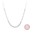 EFFIE QUEEN Elegantes 925 Sterling Silber Charm-Kugel Perlenkettenarmband 3mm Perlen Verlobungsparty Schmuck Zubehör APB11