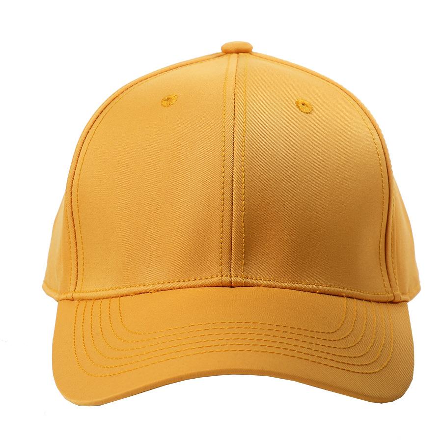 Outdoor simple student sports cap adjustable hat curved brim baseball cap solid color sports and leisure sunshade cap