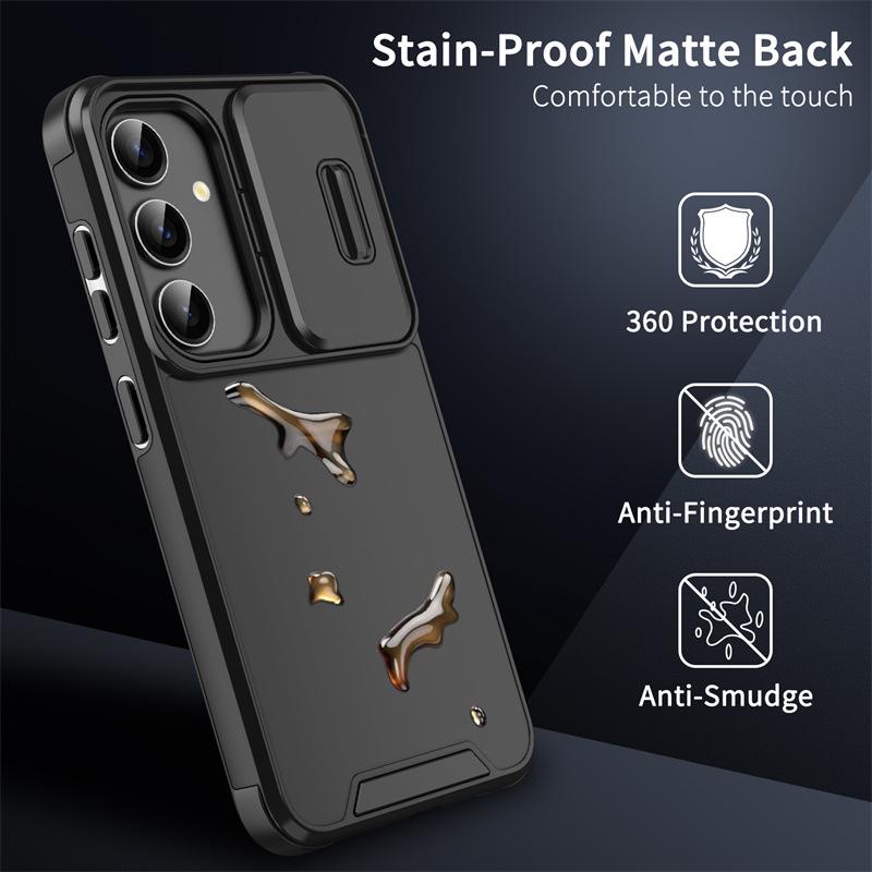 Slide Camera Protection Armor Magnetic Phone Case for Samsung S25 S24 S23 FE S22 Ultra A56 A36 A16 A06 A54 A55 A35 A25 A15 Cover