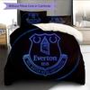 Everton Football Club Pattern Bedding Quilt Set  Home Decoration  Gift (1 * duvet cover + 2 * pillowcase  without core)