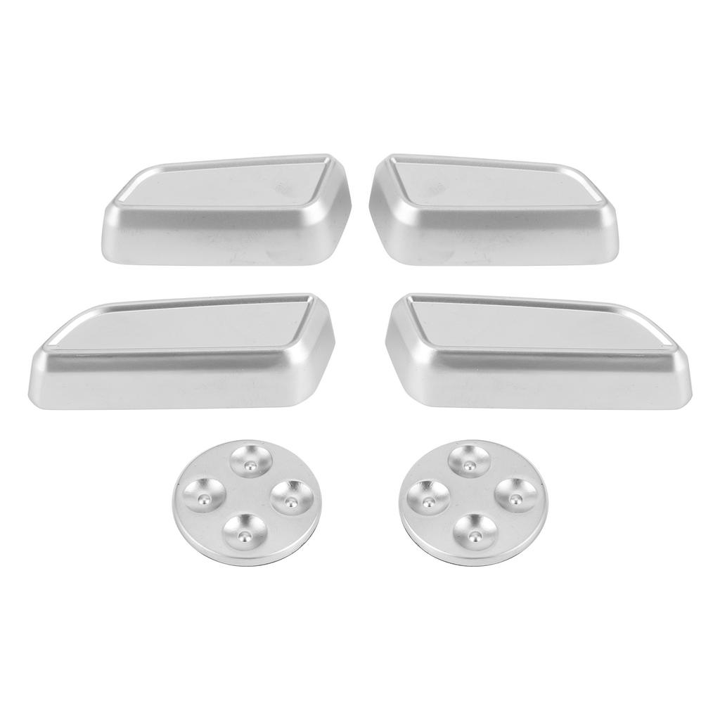 6pcs Auto Seat Adjustment Button Cover Trim Aluminium Alloy Fit for Tesla Model 3YXS