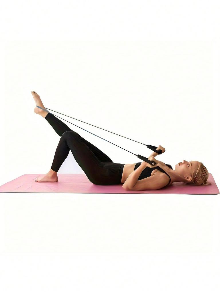 Adjustable Resistance Band with Handles for Home Workouts, Strength Training, Pilates, Stretching & Full Body Exercise