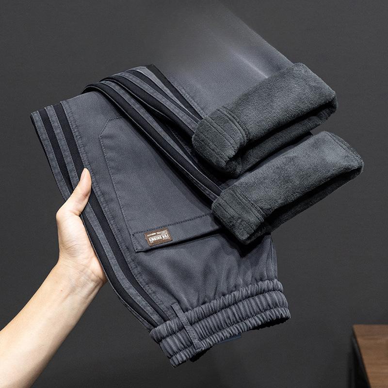 Флисовые повседневные брюки мужские осенне-зимние холодные и теплые свободные зимние мужские брюки 4XL