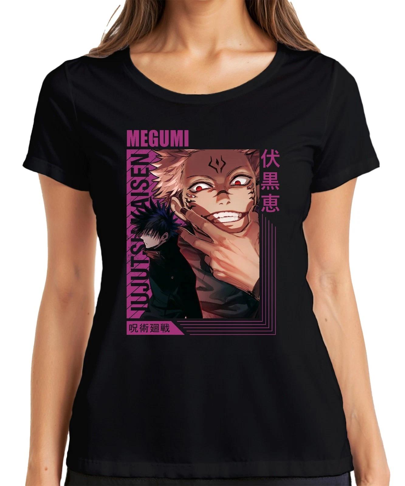 Jujutsu Kaisen Sukuna Megumi Anime Aesthetic Curse dark Gift Women s T-Shirt L