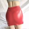 Módní sexy kožené sukně nadměrné velikosti kožené sukně ženy ležérní nošení s vysokým pasem pracovní kancelářské minišaty krátká sukně pro ženy
