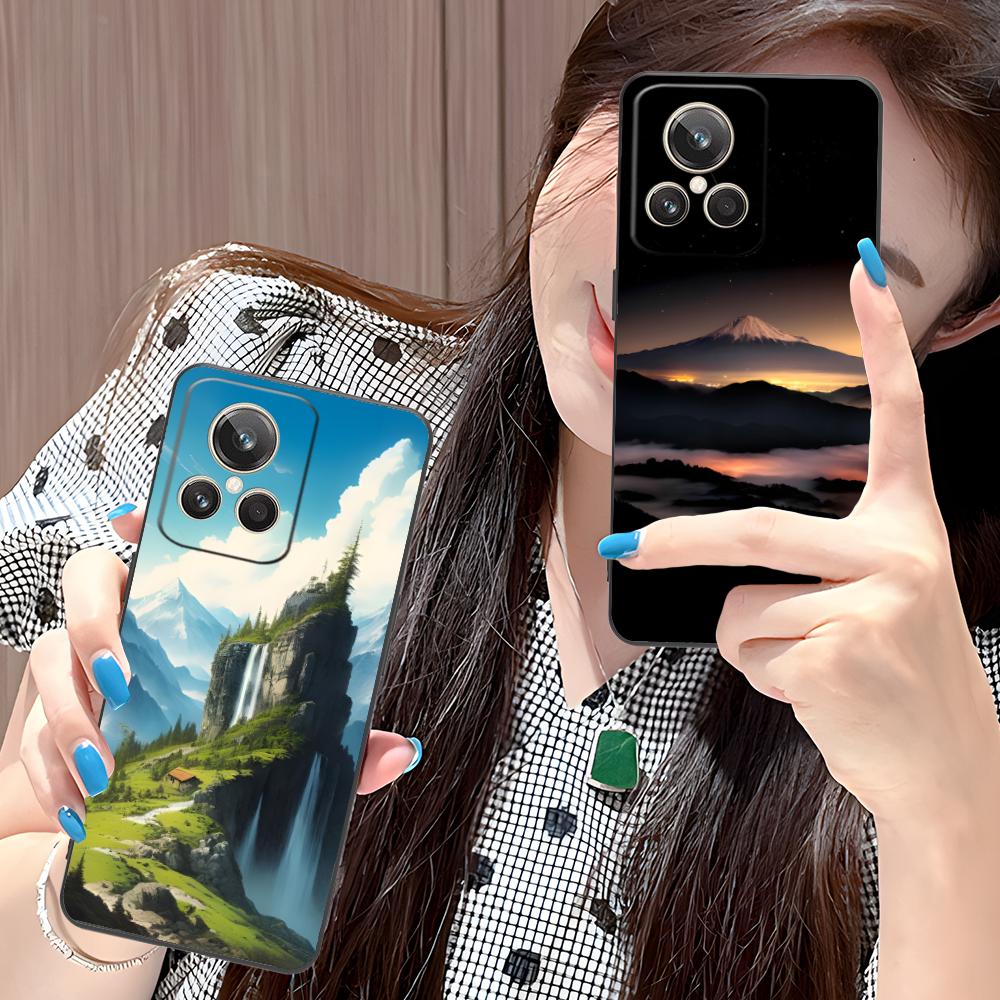 Mountain Forest Mobile Phone Case for Realme GT 8 Neo Pro C75 73 71 C67 65 C55 53 C35 31 C20 15 Colorful Printing Cover Luxury