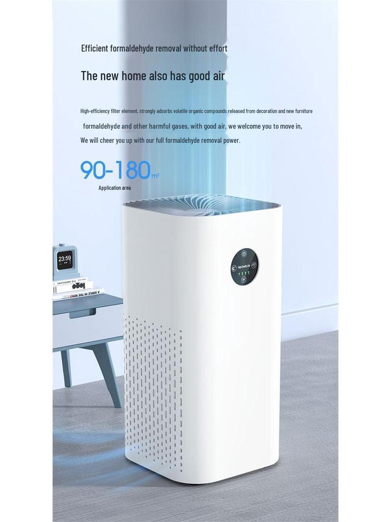 Negative Ion Air Purifier for Rice Products; Removes Formaldehyde, Smoke, Odors, and Indoor Haze—Ideal for Home and Dorm Use.