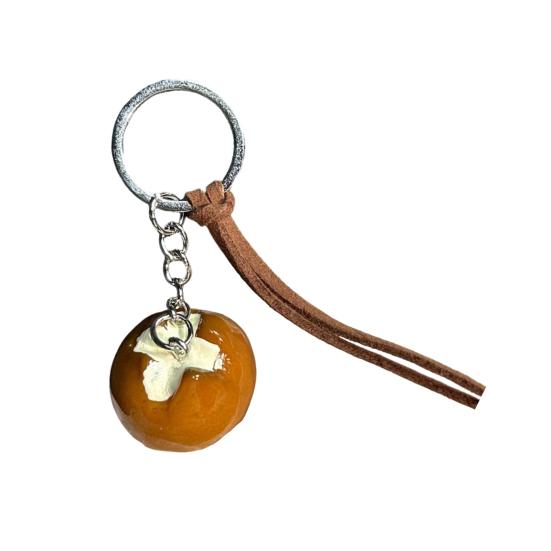

Bag Pendant 1:1 Realistic Simulated Bread Shape Resin Keychain with Rope Decor High Simulation Baguette Bagel Charm Key Holder A