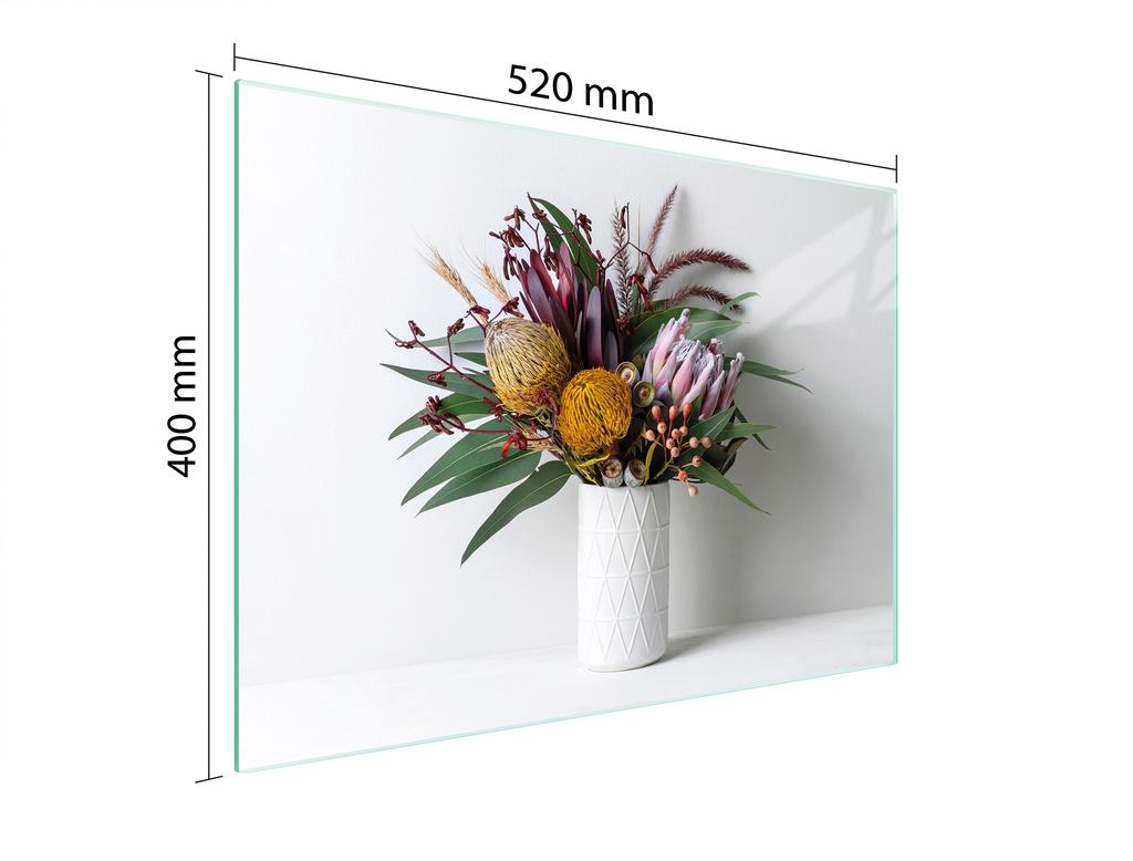 GLASSCHNEIDEBRETT 52x40 BLUMEN